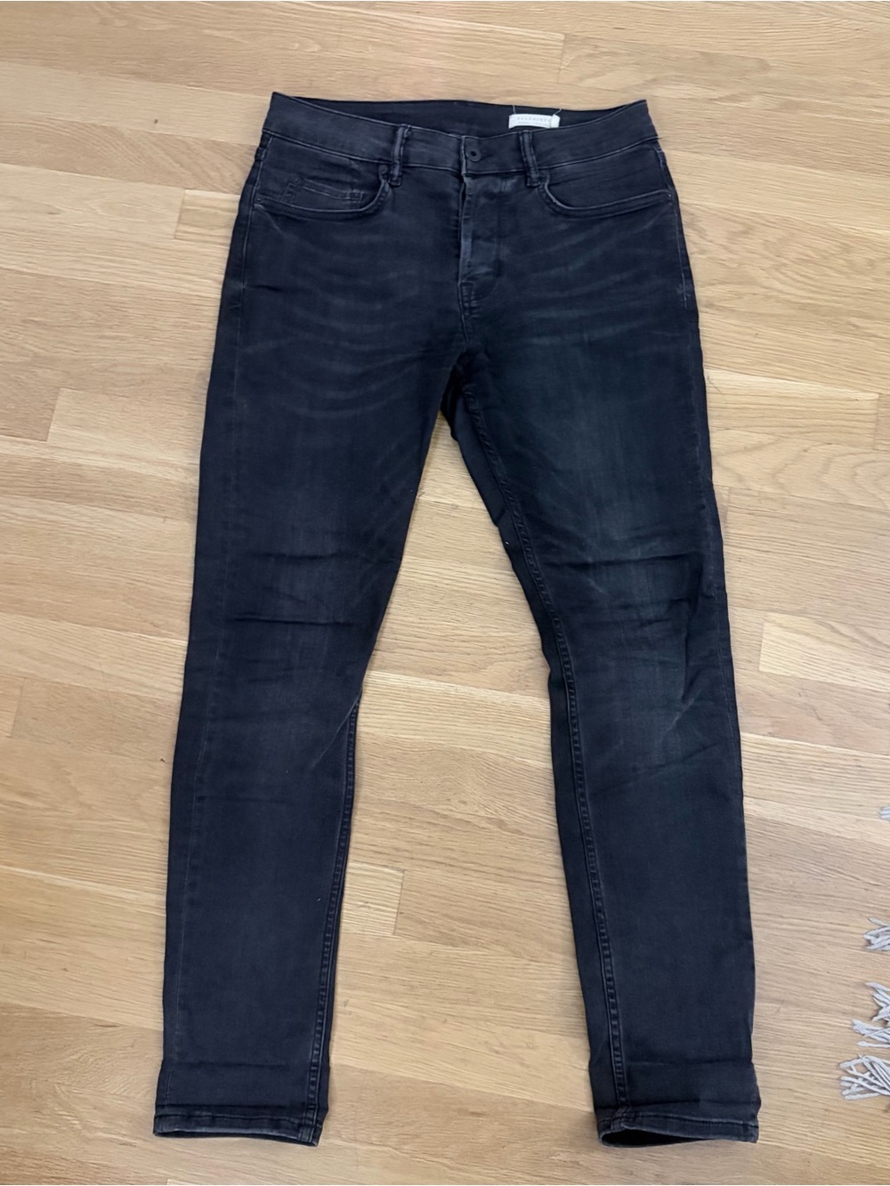 AllSaints Men's Black Skinny Jeans